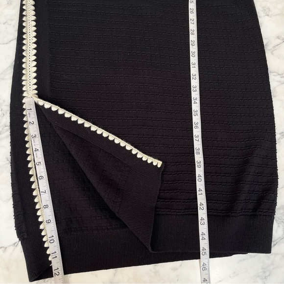 VARLEY Dwight Tank Dress Sleeveless Crochet Knit Black Size Small - Picture 12 of 16